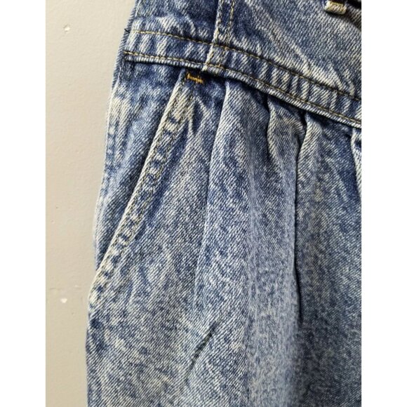 Vtg Lee Acid Wash High Waisted‎ Pleated Mom Jeans Baggy 80s 90s Retro Denim - Picture 8 of 8